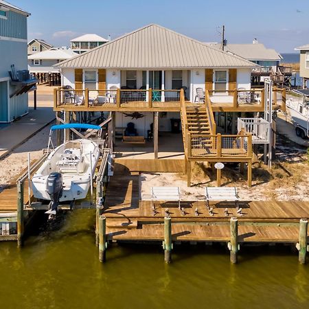 Waters Edge - Private Dock! Only Two Blocks From The Bay Or The Gulf! Plenty Of Parking For Cars Or Boats Home Dauphin Island Kültér fotó